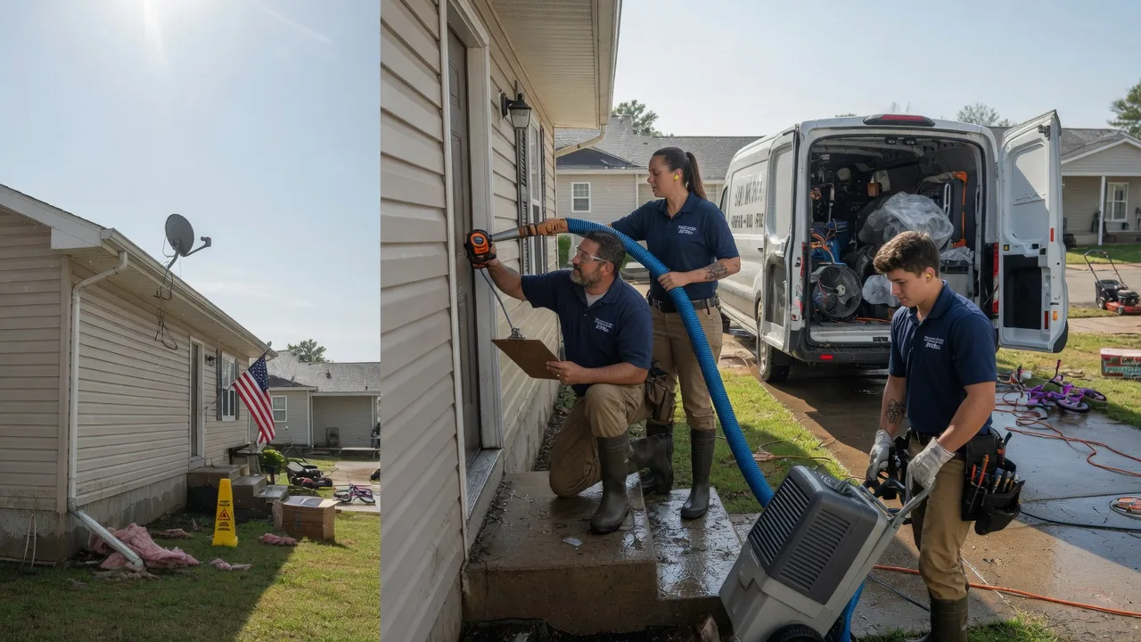 Ceiling Water Damage Restoration in Melbourne, AR near me